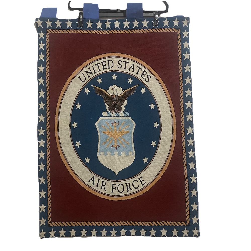 Military Decor Patriotic United States Air Force Tapistry Wall Hanging